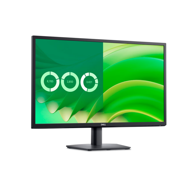 Dell E2725H, 27 inch, FHD 1920x1080 at 75 Hz, VGA, DP with DP Cable