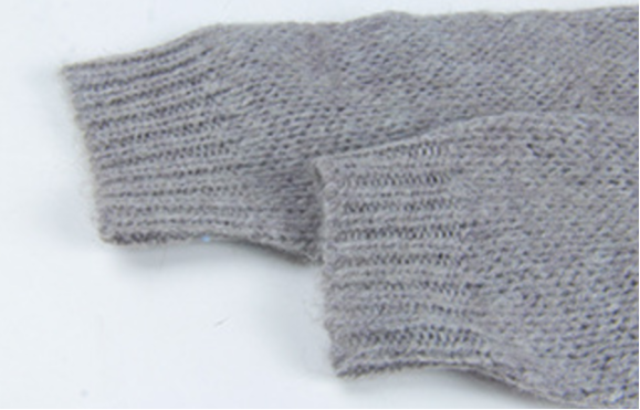 Grey cardigan sweater