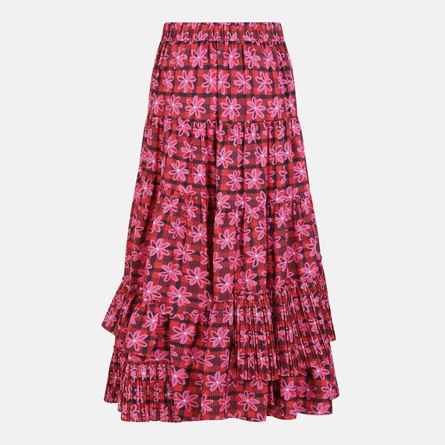 【BAON】Kue banding frill long skirt Banding Frill Long Skirt