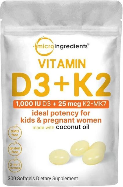 Micro ingredients vitamin d3k2 1000iu