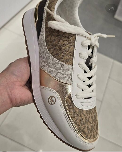 Michael kors-andi color block signature logo trainer
