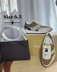 Michael kors-andi color block signature logo trainer
