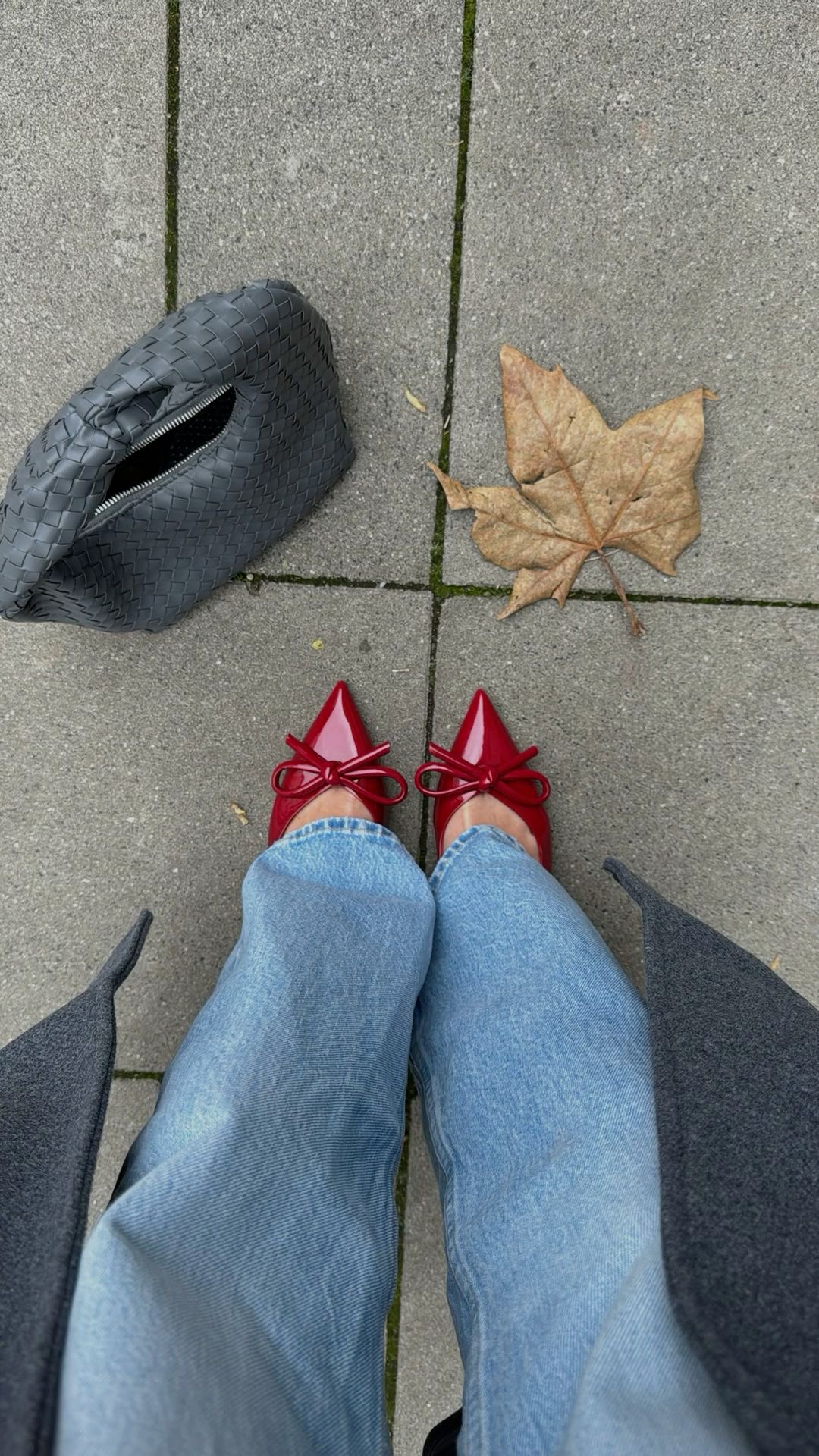 Zara red mary janes high heels