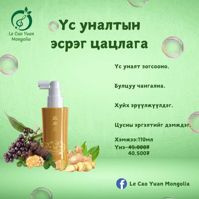 Үс уналтын эсрэг цацлага