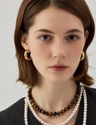 18к алтаар бүрсэн зэс цагариган ээмэг