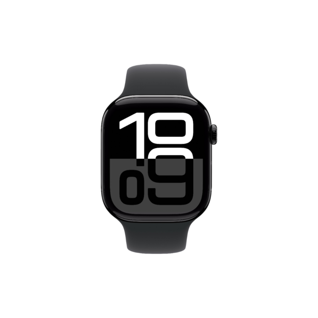 Apple watch series 10 42mm jet black ai black sb m/l gps