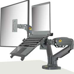 Nb f160-fp laptop monitor mount 10''-17'' matte charcoal