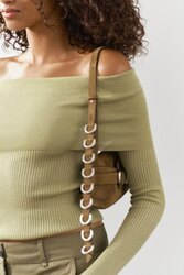 Zara knit offshoulder top