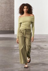 Zara knit offshoulder top