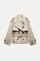 Zara short trench coat 