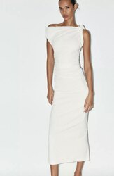 Asymmetric midi dress 