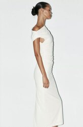Asymmetric midi dress 