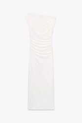 Asymmetric midi dress 