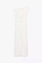 Asymmetric midi dress 