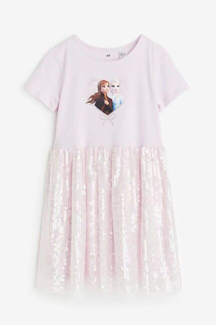 H&m даашинз / frozen printed tulle dress