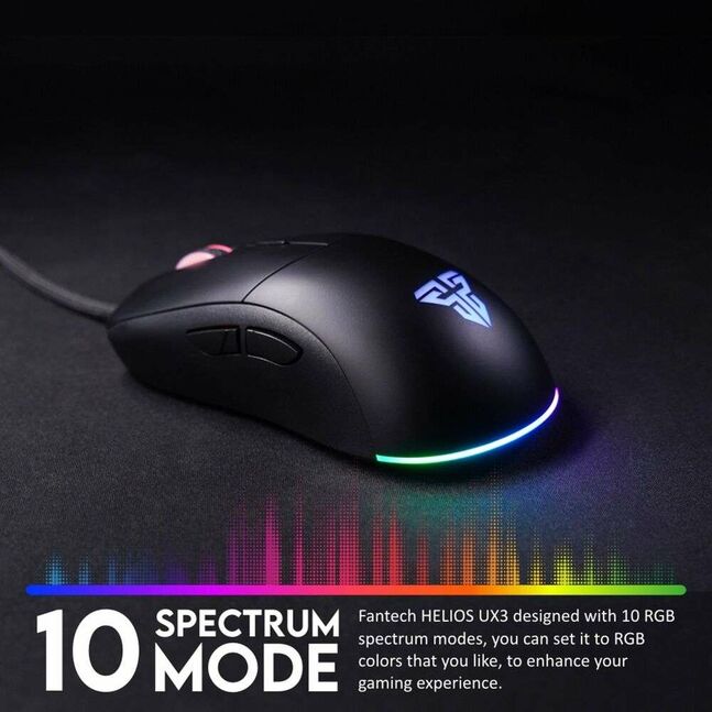 Fantech helios ux3 ultimate rgb gaming mouse black