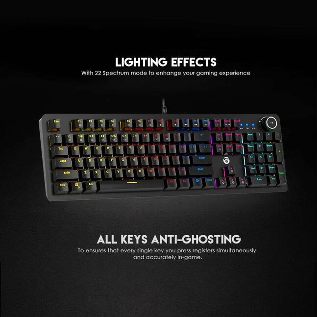 Fantech maxpower mk853 v2 mechanical keyboard black