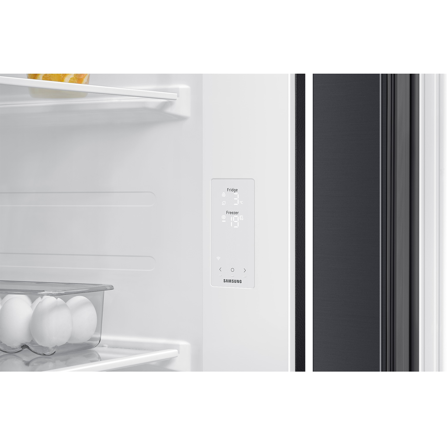 Samsung 647л багтаамжтай 2 хаалгатай хөргөгч SpaceMax ™,Metal Cooling RS70F65Q1FWT SBS 