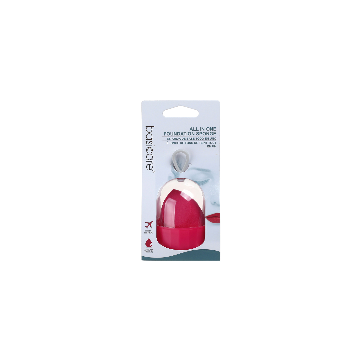 BASICARE ALL IN ONE FOUNDATION SPONGE-MAGENTA
