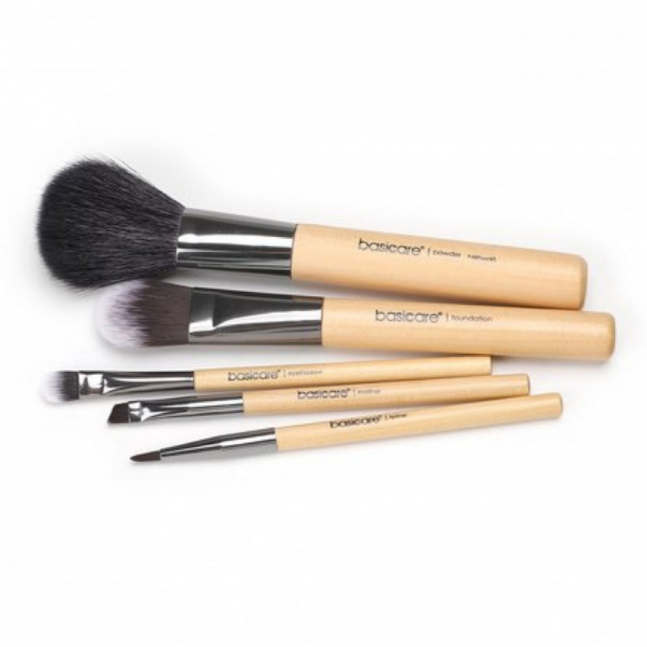 BASICARE BRUSH KIT WITH PU POUCH 5PCS