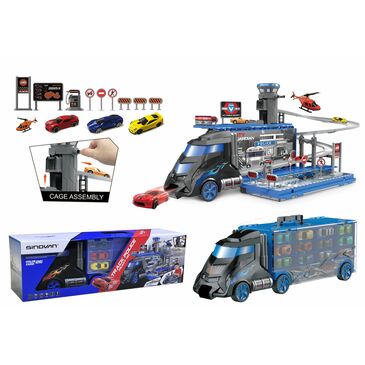 Big transform trailer track truck