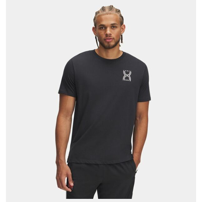 UA RUN 96 SHORTSLEEVE-GRY