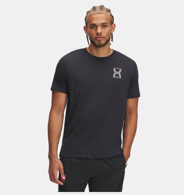 UA RUN 96 SHORTSLEEVE-GRY