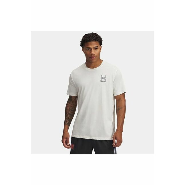 UA RUN 96 SHORTSLEEVE-WHT
