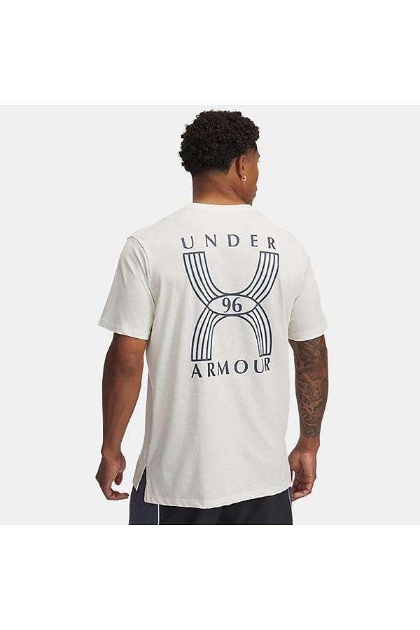 UA RUN 96 SHORTSLEEVE-WHT