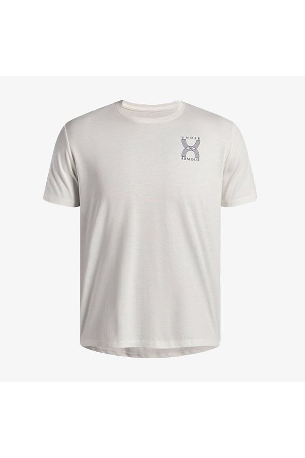 UA RUN 96 SHORTSLEEVE-WHT
