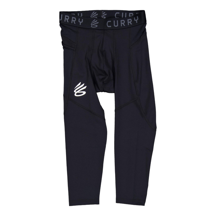 UA Curry Brand 3/4 Lgs-BLK