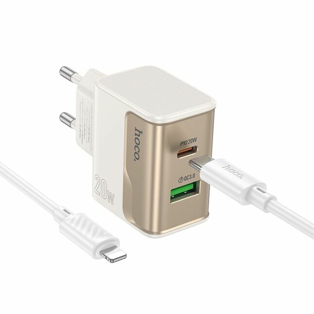Hoco CS71A Star Speed PD20W+QC3.0 charger set(C to iP)(EU)