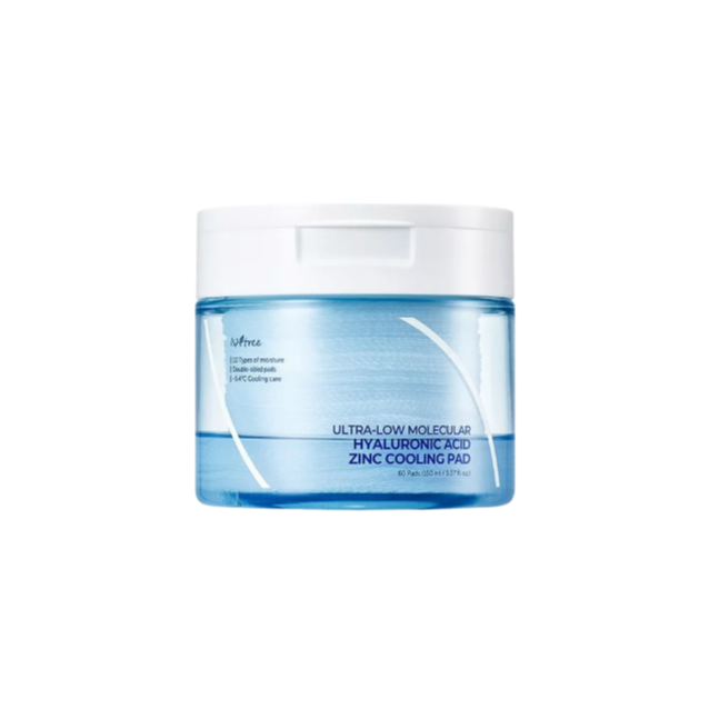 ISNTREE ULTRA-LOW MOLECULAR HYALURONIC ACID ZINC COOLING PAD