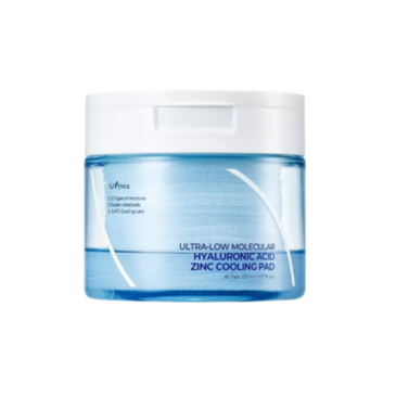 ISNTREE ULTRA-LOW MOLECULAR HYALURONIC ACID ZINC COOLING PAD