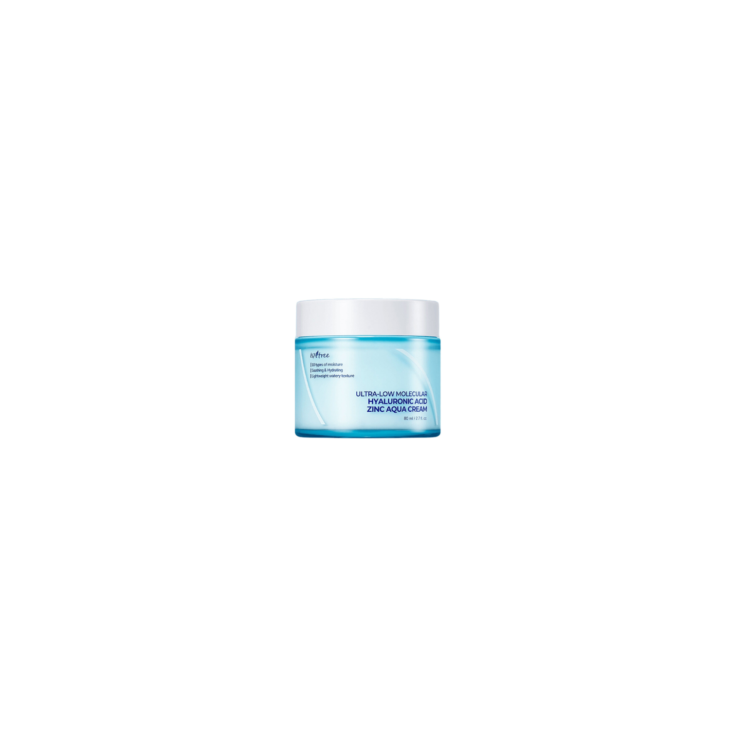 ISNTREE ULTRA-LOW MOLECULAR 
HYALURONIC ACID ZINC AQUA CREAM