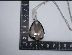 Swarovski big black crystal pendant 