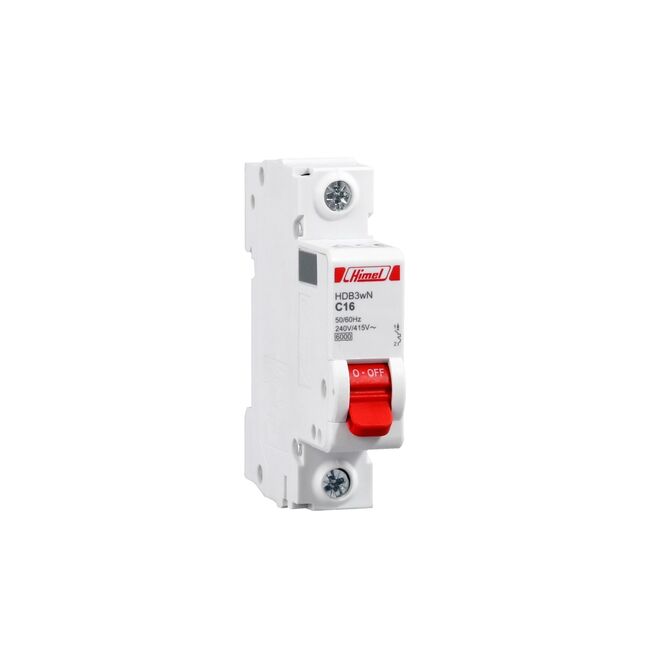 Miniature circuit breaker HDB3W - 18 mm AC - C - 1P - 4.5 kA - 10 A