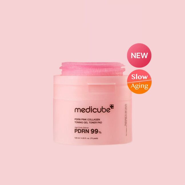 Medicube pdrn pink collagen toning gel toner pads 70ш