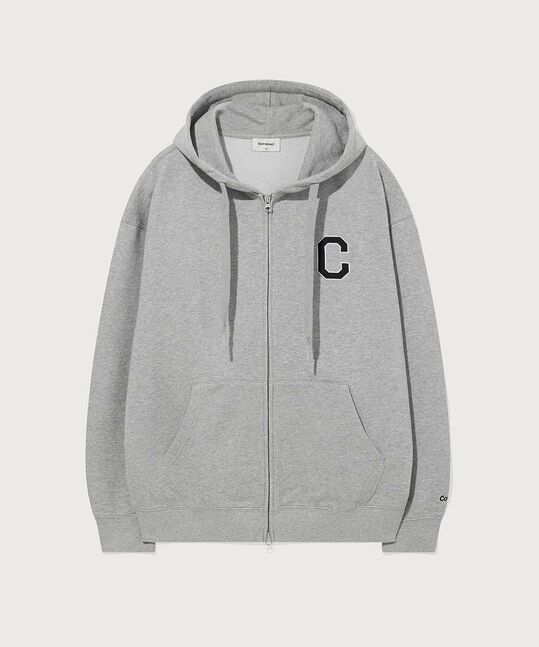 C LOGO HOOD ZIP-UP