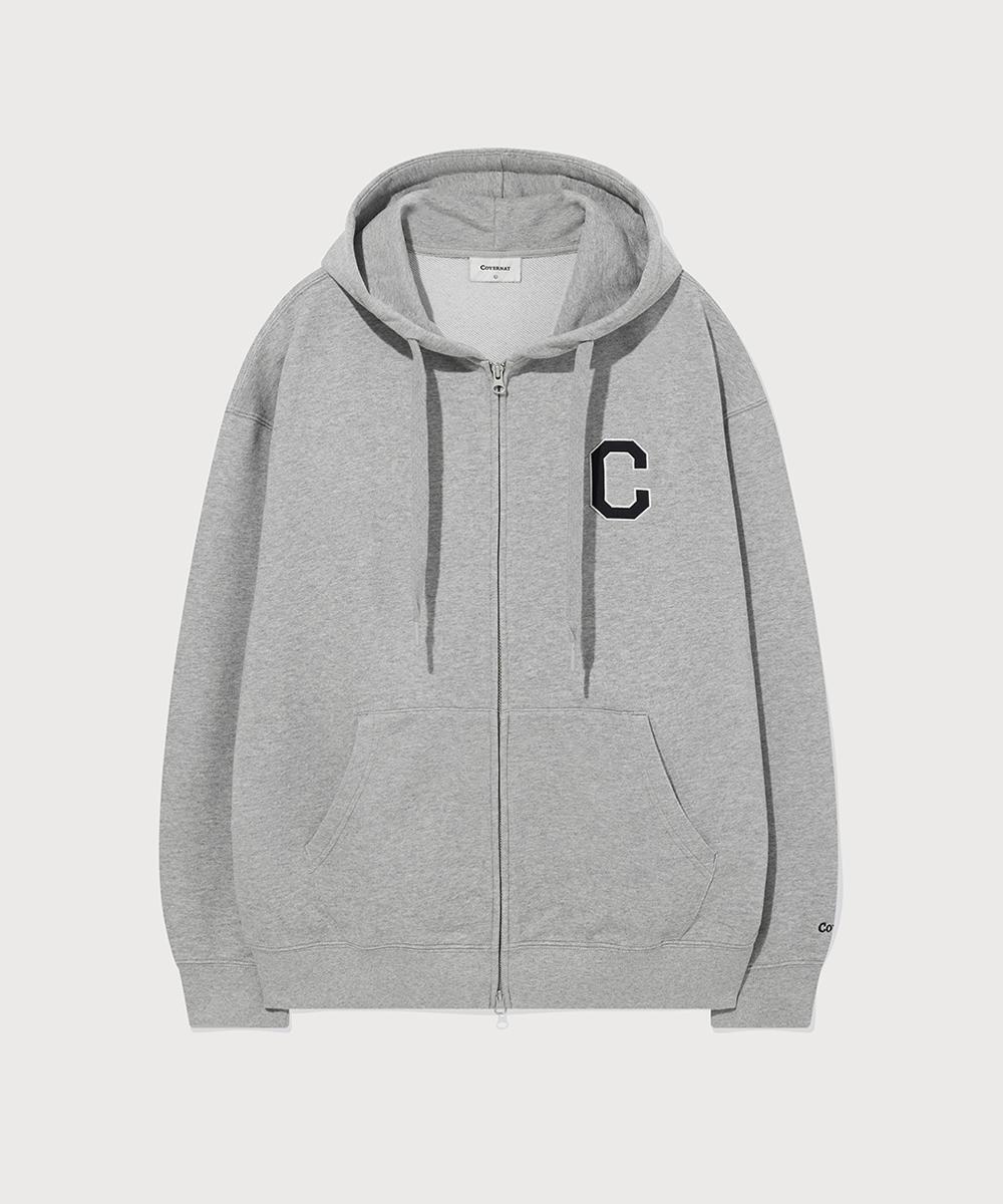 C LOGO HOOD ZIP-UP