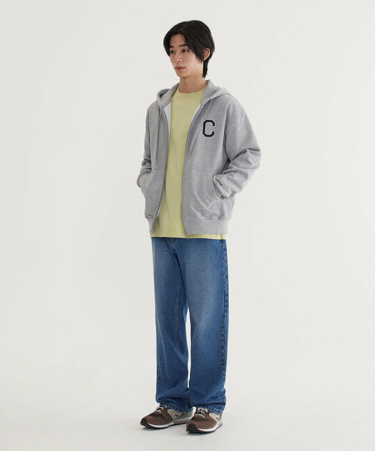 C LOGO HOOD ZIP-UP