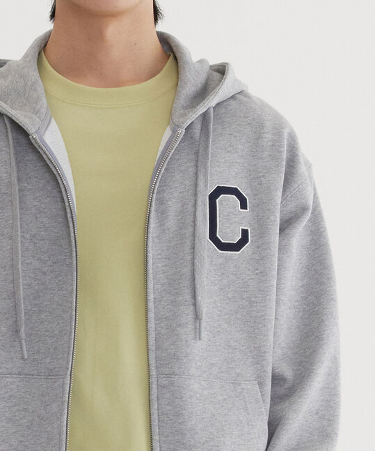 C LOGO HOOD ZIP-UP