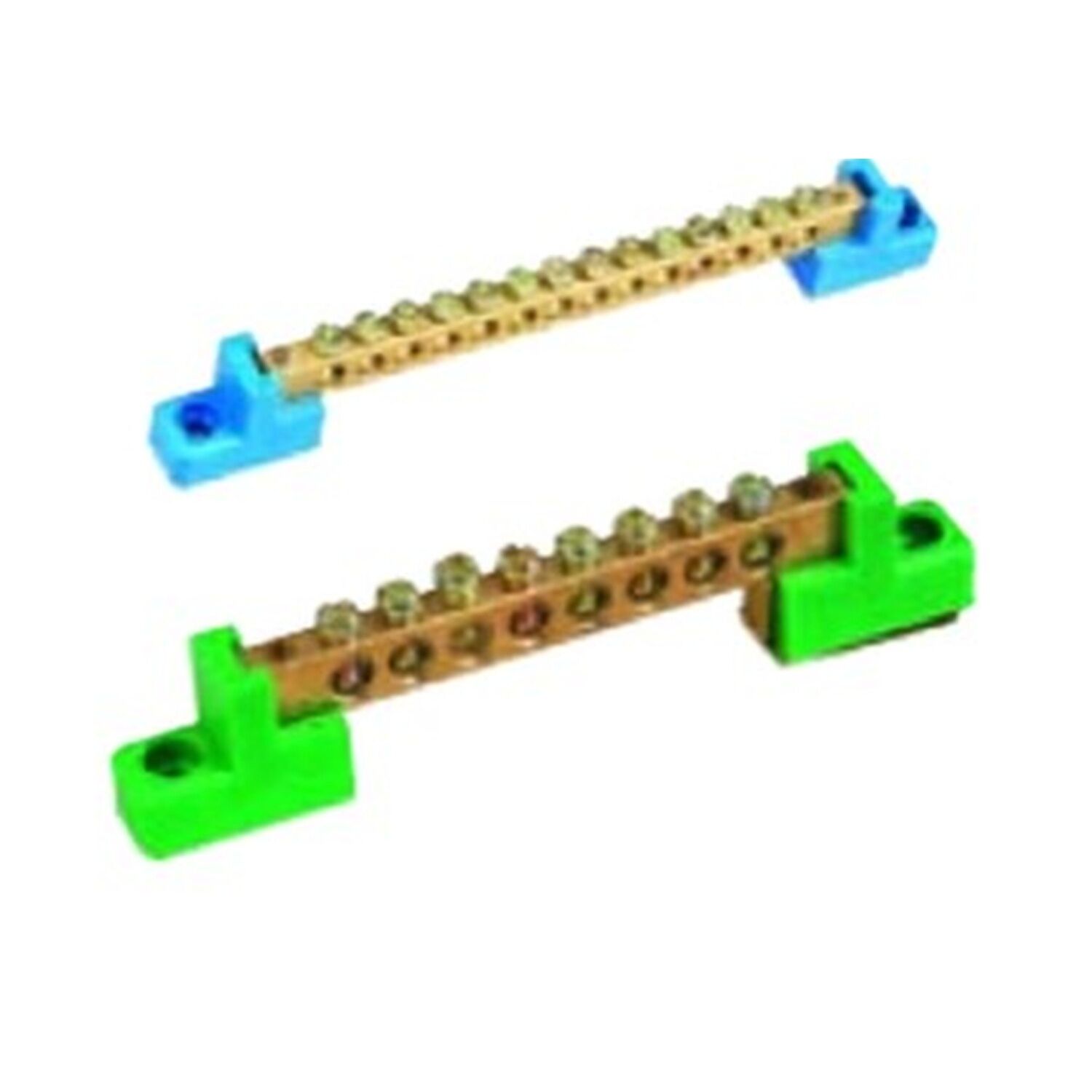 Terminal block, HTB, 6 x 9 mm, 4 holes, blue