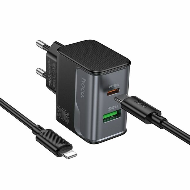 Hoco CS73A Star Speed PD30W+QC3.0 charger set(C to iP)(EU)