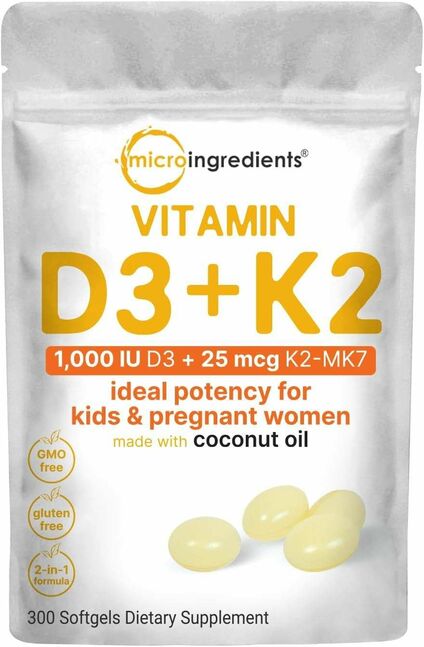D3 1,000 iu plus k2 (mk-7) 25 mcg,