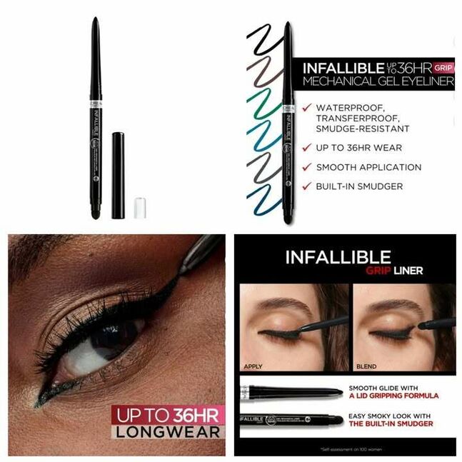 Loreal paris infallible grip mechanical gel eyeliner pencil- хар өнгөтэй контуран харандаа