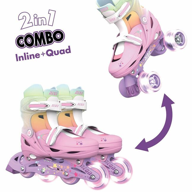  NC49R4 YVOLUTION NEON COM SKATES  (34-37 размер, Ягаан)