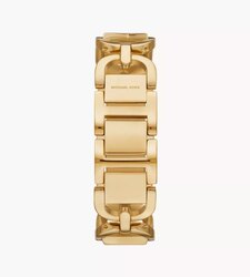 Michael kors mk empire three-hand gold-tone stainless steel watch mk7407