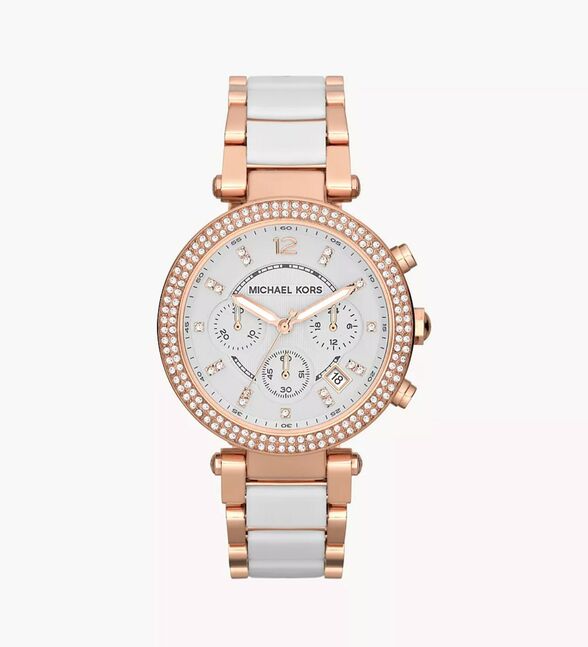Michael kors women’s parker chronograph two-tone stainless steel glitz watch  хэмжээ:39мм