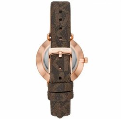 Michael kors pyper quartz silver dial white leather strap watch for women - mk1036 хэмжээ:32мм